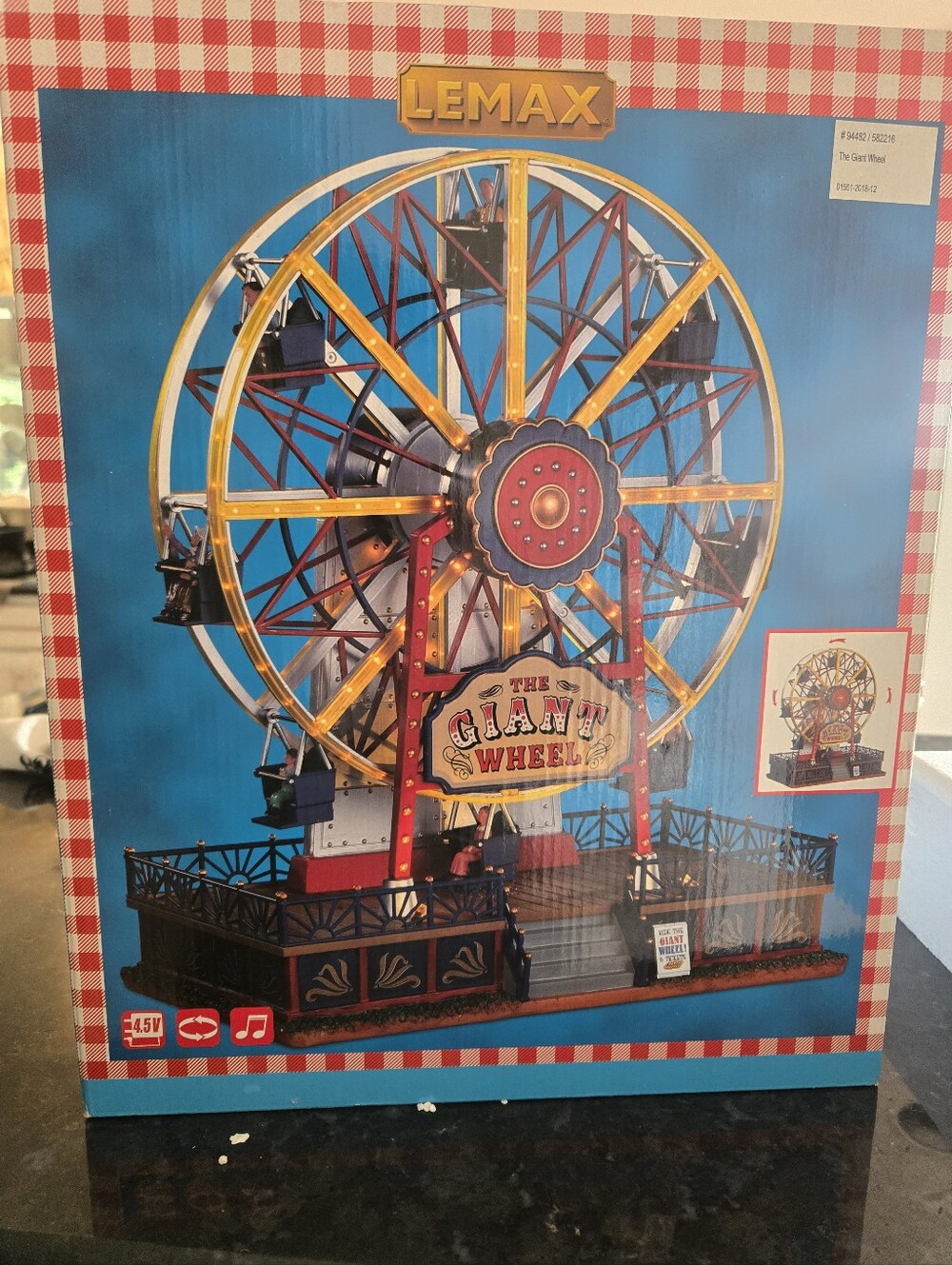 Lemax The Giant Wheel Kids Toy - Red, Yellow, Purple